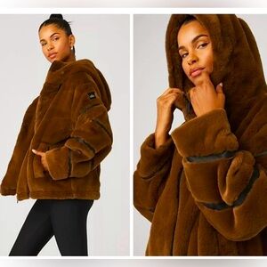 Alo Yoga: Knock Out Faux Fur Jacket size XS